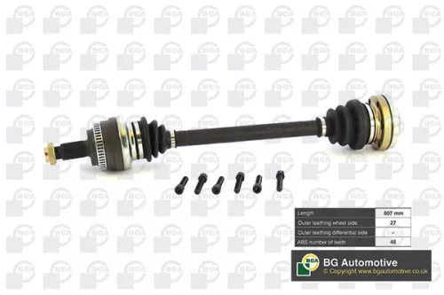 BGA DS0900L Rear Left Drive Shaft Fits BMW 1 3 33217547073