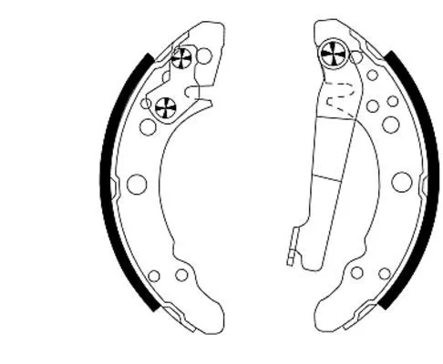Mintex MFR175 Rear Brake Shoe Set Fits Audi Seat VW 100 50 80 90 A2 Arosa Citi