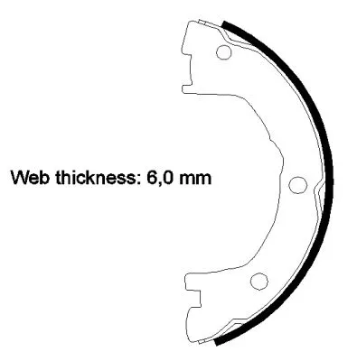 Mintex MFR729 Rear Brake Shoe Set Parking Fits Iveco Nissan Cabstar Daily Nt400