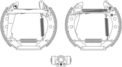 Mintex MSP049 Rear Brake Shoe Set Fits Audi Seat VW 80 Arosa Lupo Passat Polo