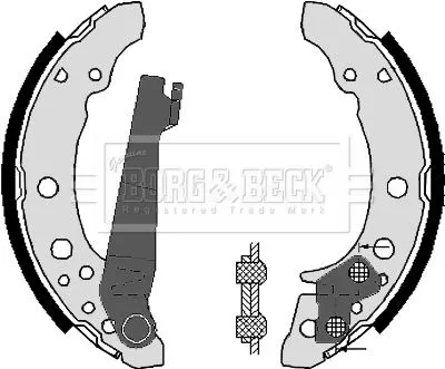 Borg & Beck BBS6248 Rear Brake Shoe Set Fits Audi Seat 100 50