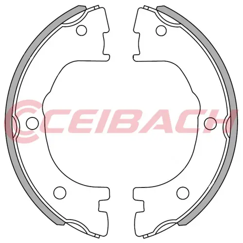 Ceibach Rear Brake Shoe Set Fits Iveco Renault Daily Master 2992568