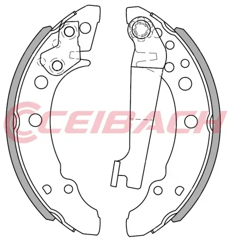 Ceibach Rear Brake Shoe Set Fits Audi Seat VW 80 A2 Arosa Cordoba Derby Golf